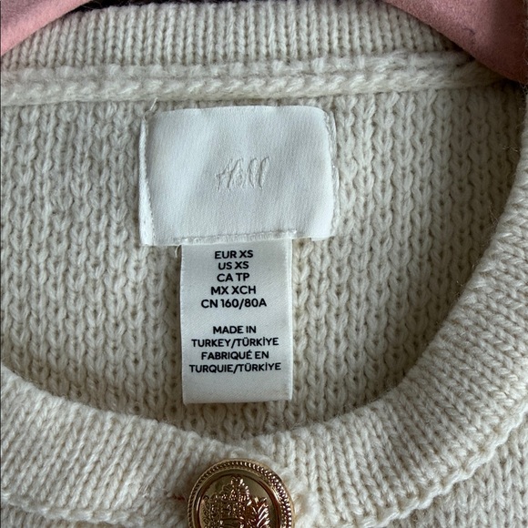 H&M Cream Button-Up Cardigan - Picture 3 of 3